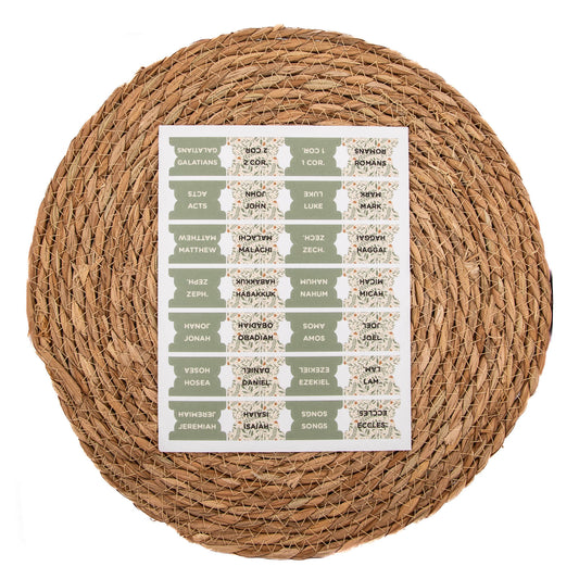 Bible Tabs - Meadow Breeze Pattern