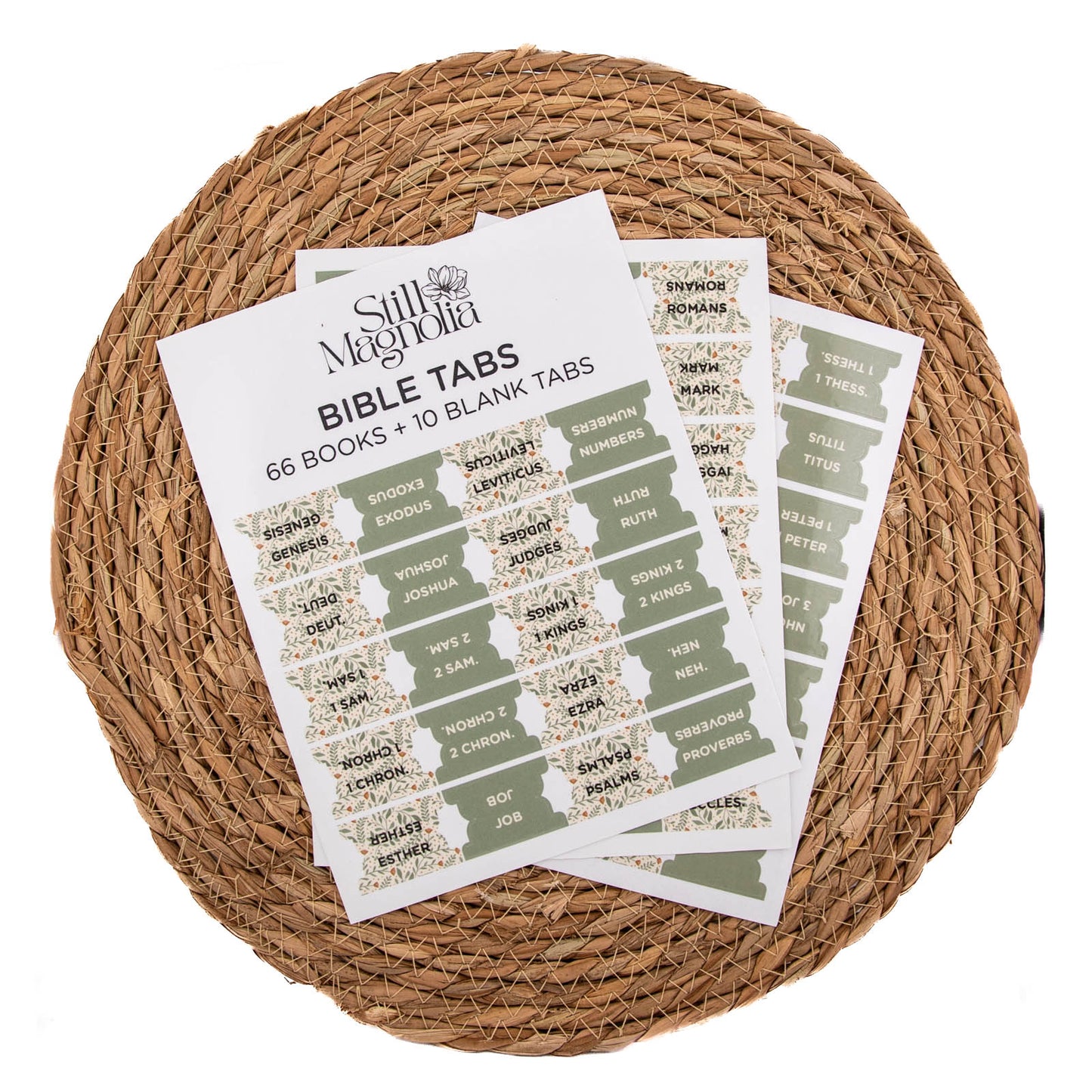 Bible Tabs - Meadow Breeze Pattern