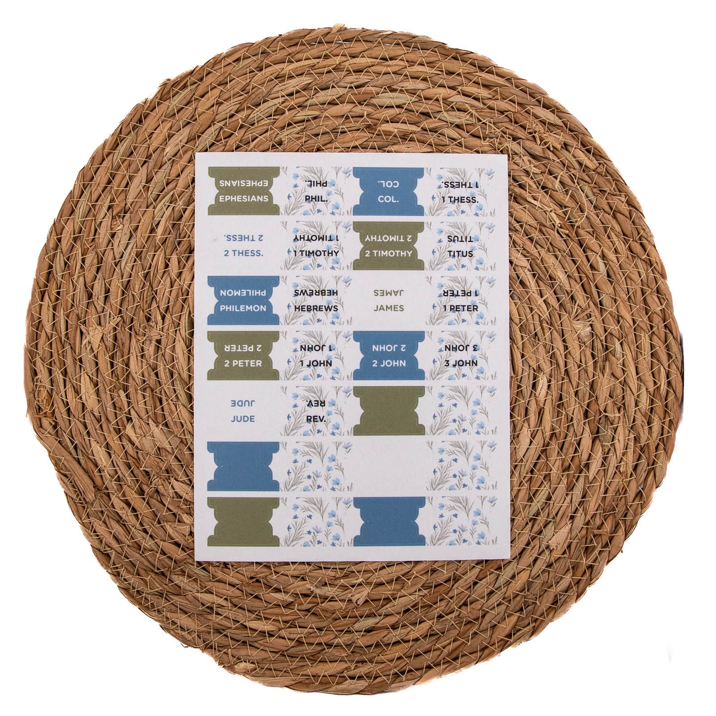 Bible Tabs - Wildflower Whisper Pattern