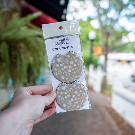 Car Coasters - Daisy Daydream Pattern