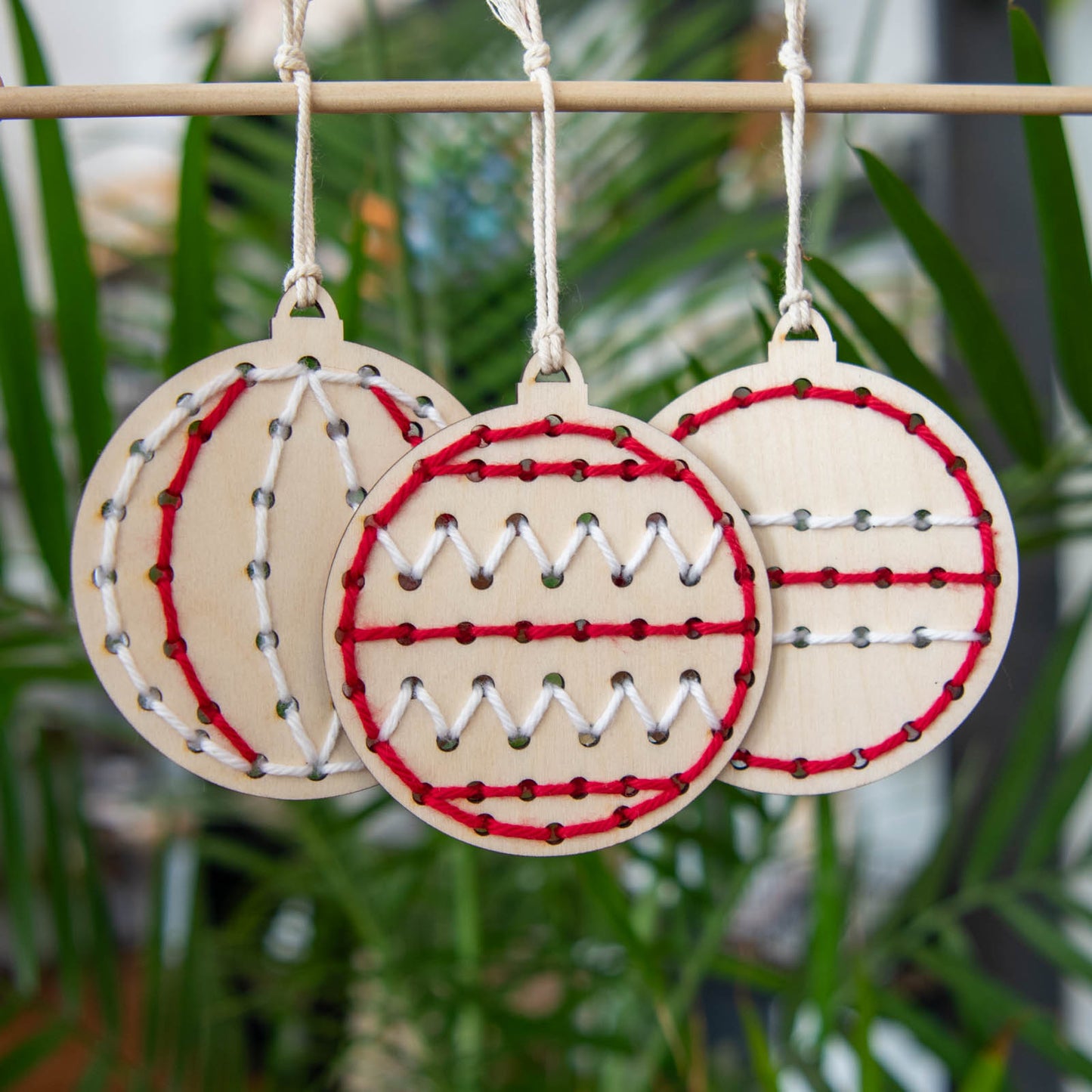 Yarn Christmas Ornament Embroidery Kit
