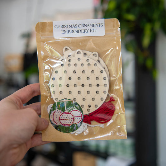Yarn Christmas Ornament Embroidery Kit
