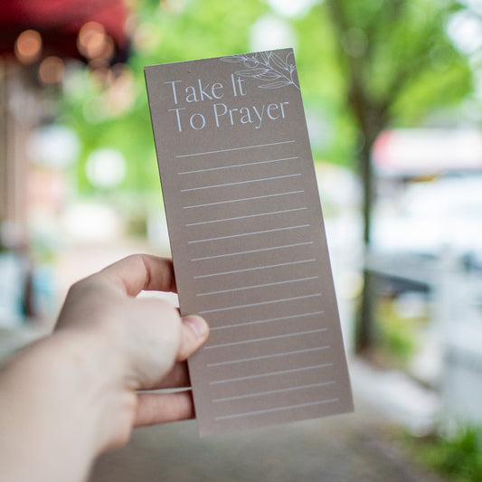 Take It To Prayer - Notepad