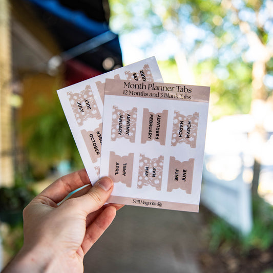 Daisy Daydream Planner Tabs  - Sticker Sheet