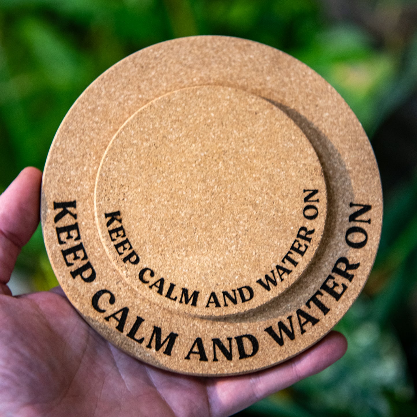 Keep Calm and Water On - Plant Pot Coasters