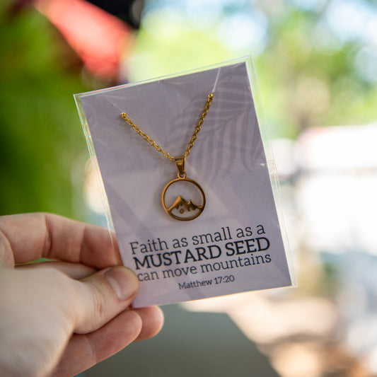Mustard Seed Necklace - Round