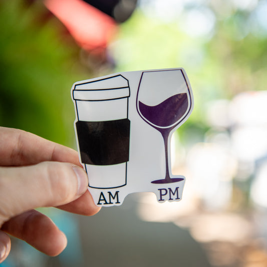 AM - PM- Sticker