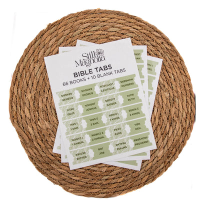 Bible Tabs - Leafy Luxe Pattern