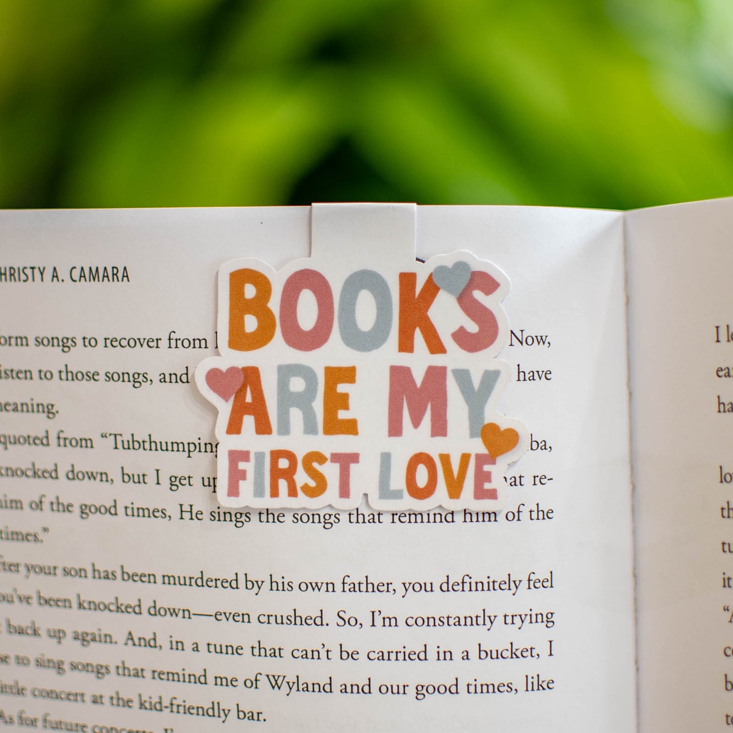 Books are my First Love - Magnetic Bookmark