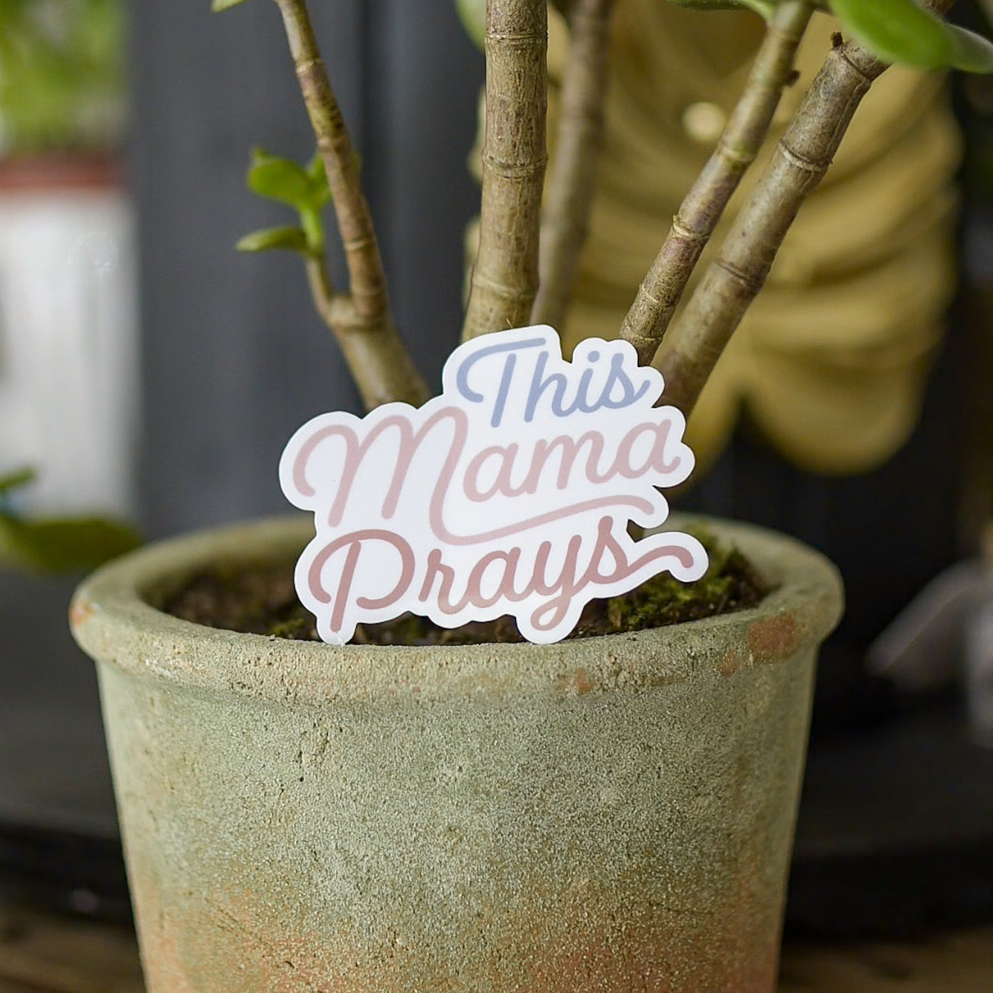 This Mama Prays - Sticker