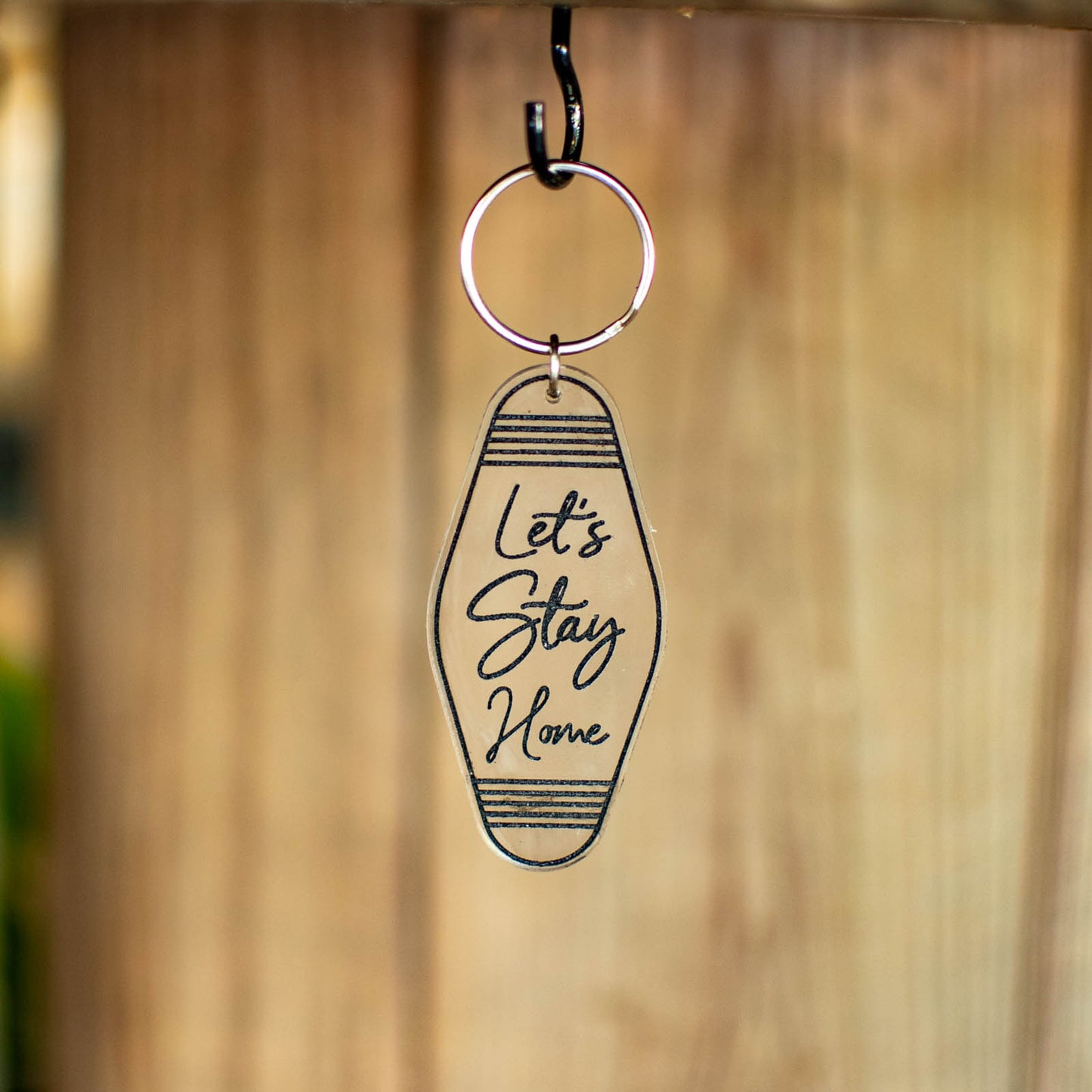 Let's Stay Home - Keychain