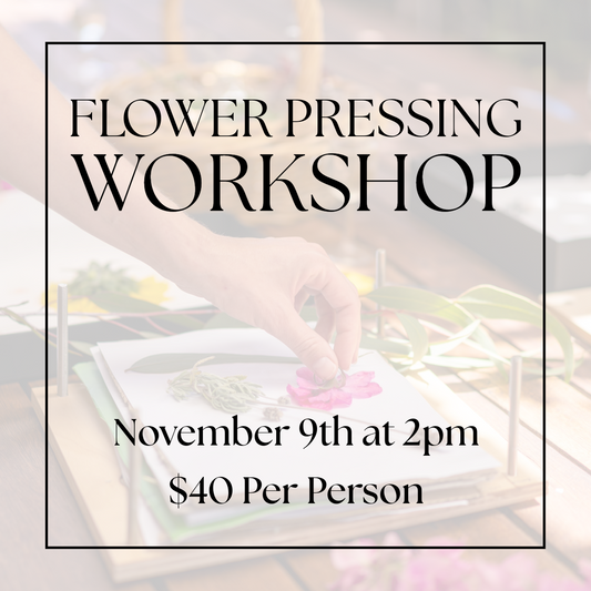 Flower Pressing Work Shop